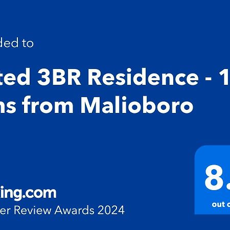 Gated 3Br Residence - 10 Mins From Malioboro Jogjakarta Buitenkant foto